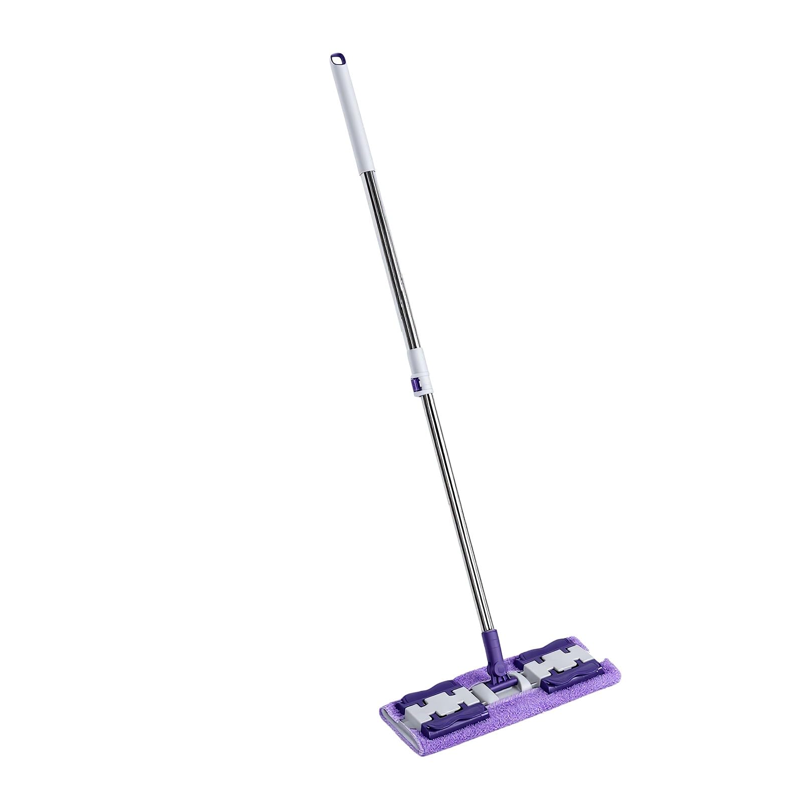 Kit Mop con Morsetto, Mop Piatto Rotante a 360 Gradi con Asta (Kit
