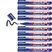 Produktbild edding 33 Brillant-Papiermarker - blau - 10 Permanent Marker wasserfest - Keilspitze 1-5 mm - leuchtende Farben - lichtbeständige Markierung auf Papier, Karton, Kunststoff, Metall oder Glas