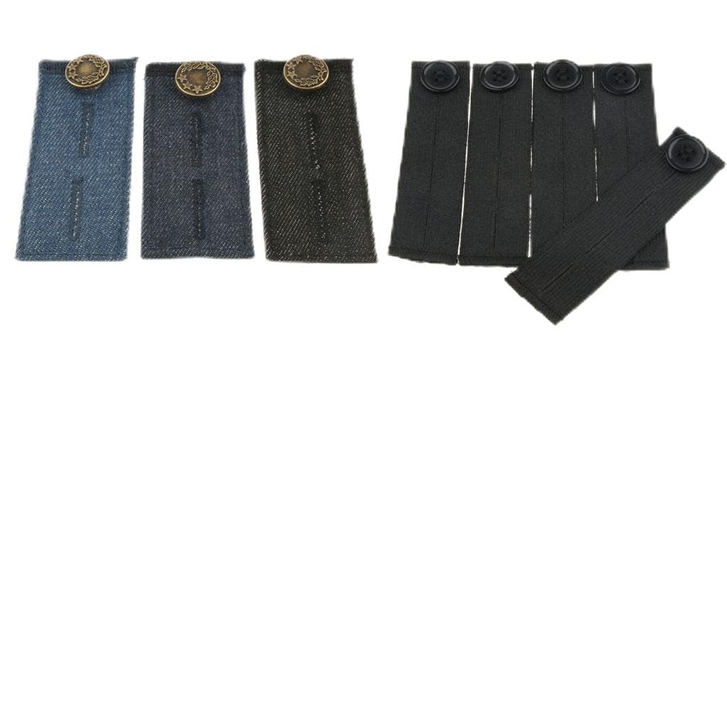18X Elastic Pants Waist Extender Adjustable Jeans Trousers Button Extender | Mens Accessories | Key Chains Rings & Cases-image-44
