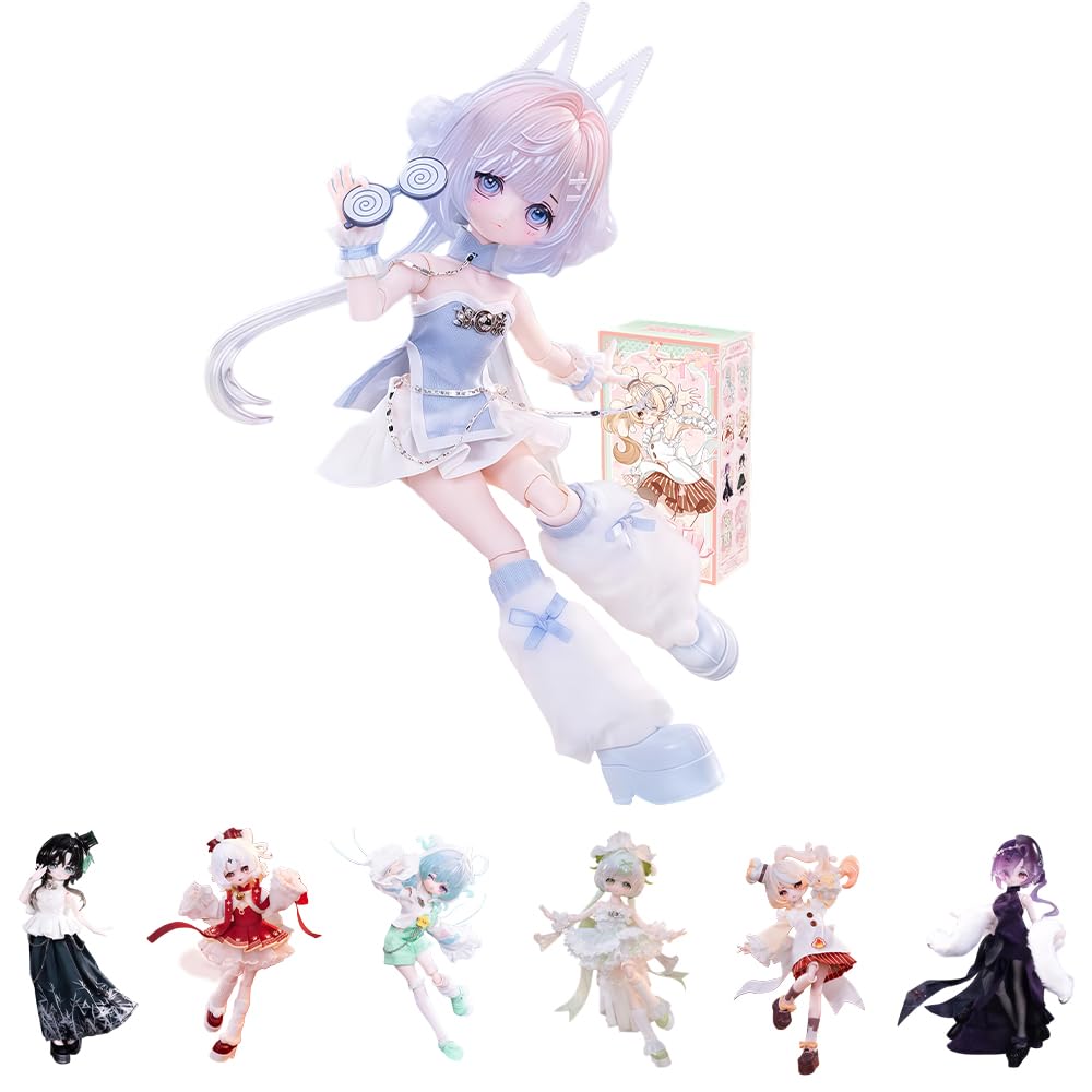 Amazon | niannyyhouse 1/8 BJD ブラインドボックスフィギュア、服付き
