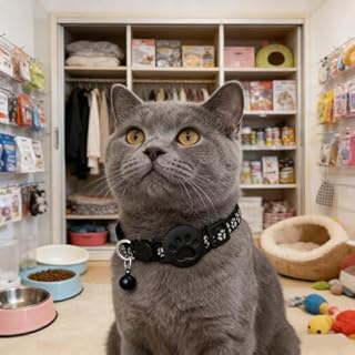 Collare Gps gatto per Gatti Senza SIM Senza Abbonamento, Localizzatore GPS per Gatto Funziona con goo- gle Find My (solo Android) IP67, Batteria 360+ Giorni (Nero)