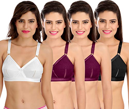 Image of SONA Perfecto Plus Size Cotton Bra for Woman Full Coverage Pack of 1