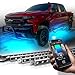 OPT7 Aura PRO Truck/SUV LED Underglow Bluetooth Enabled Lighting Kit with SoundSync Music - 4 Rigid Aluminum Waterproof Glow Bars - iOS & Android Enabled