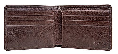 Hidesign Vespucci Slim Genuine Buffalo Leather Bifold Wallet with RFID Shielding Technology & 6 Card Slots - Size (L x H - 4.5 x 3.5 inches), Brown4