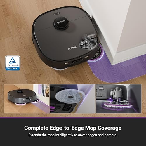 Image of Eureka J15 Evo Ultra Self-Emptying Robot Vacuum and Mop Combo, 22,000 Pa Suction Auto Mop Lifting 131F Hot Air Dry Scrub Extend Robotic Vacuum Cleaner