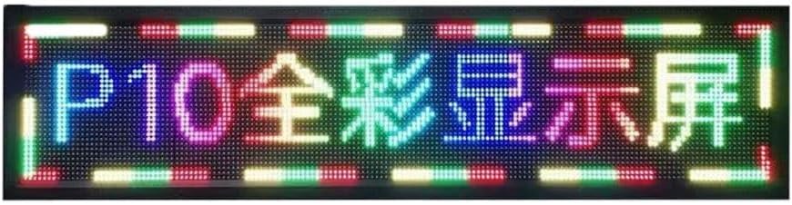 Scroll Advertising LED Logo Scroll LED Sign, P10 Programmable LED Display Board Message, Outdoor Use for Store, Coffee, Bar Carver Party Size 169*25cm