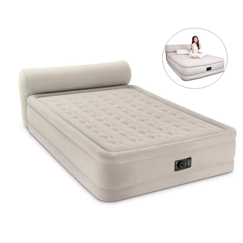 Zxl Air Mattress Ultra Plush Headboard Airbed With Backrest Queen Size Inflatable Heavy Duty Pvc Flock Air Bed With Built In Electric Pump Buy Online In India At Desertcart In Productid 129189261 Heavy Duty Queen Size Air Mattress