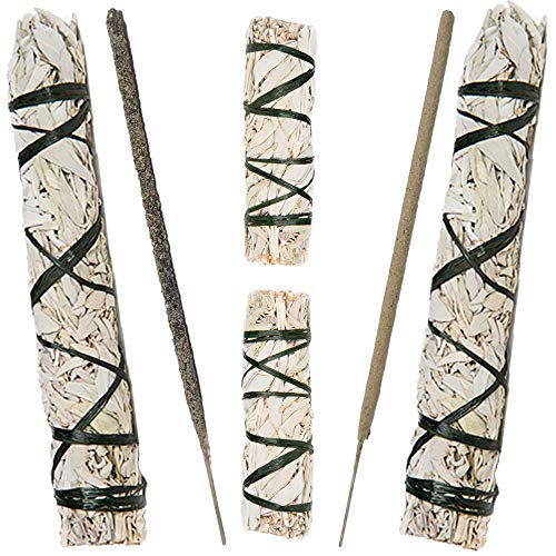 Set 4 Atados Salvia Blanca + 2 Incienso de Autor Copal México y Salvia Blanca