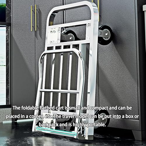 Carro de plataforma plegable resistente: carga pesada con ruedas silenciosas 6