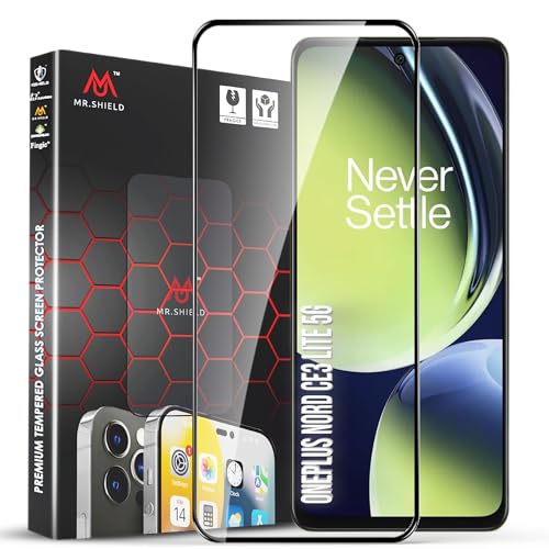 Image of Mr.Shield Top-Notch HD+ Tempered Glass Screen Protector Guard for OnePlus Nord CE 2 lite, Case Friendly [1 Pack]