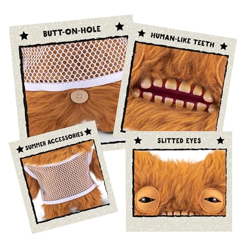 Fuggler Vacay Vibes 23 cm von ZURU, Lustiges Hässliches Monster, Plüschtier für Kinder und Erwachsene (Munch Munch) – Ansicht 4