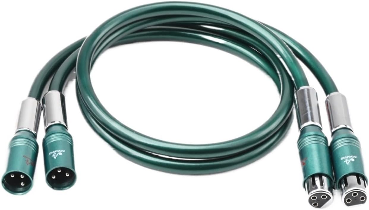 HiFi XLR Audio Cable OCC Double-layer Shielding Anti-noise SPDIF Subwoofer Cable for Mixer Sound Card(1.5m)