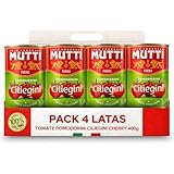 Tomate Pomodorini Ciliegini, Salsa Tomates cherry Procedentes del sur de Italia, Elaborada con Tomates cherry, jugo de tomate, Sin Gluten, Sin Lactosa, Sin huevos, Contiene 4 Latas de 400 gr