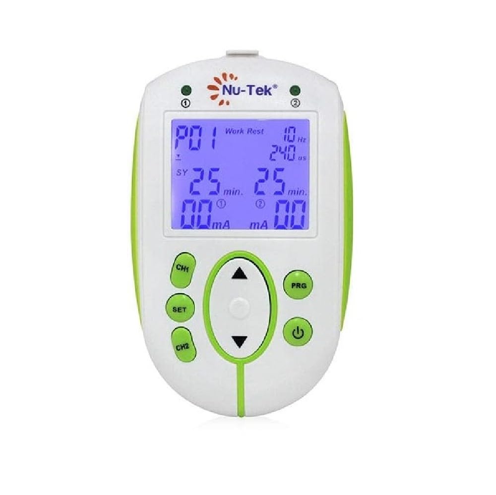 QUIRUMED Electroestimulador de suelo pélvico, 22 programas de estimulación, Pantalla LCD, Incluye sonda vaginal y electrodos, Indicador de batería, Apagado automático