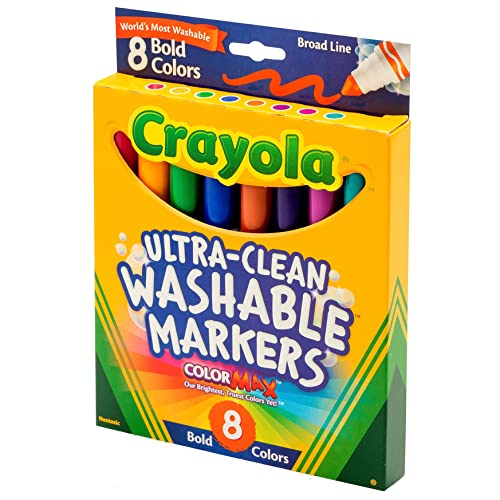Crayola CYO587832 8 Ct Bold Broad-Line Washable Markers thumb #2