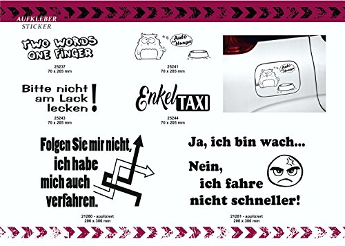 Carstyling XXL Sticker Bitte Nicht am Lack lecken!...
