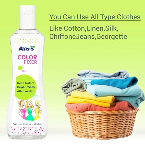 Image of ASTRO PLUS+ 450 ml Fabric Color Fixer Product 100% Eco-Friendly This Product Works Best Silk, Cotton, Georgette Fabric