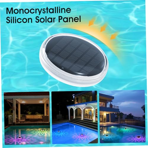 Luces solares piscine interrate Ameble con 9 colores y mando 4