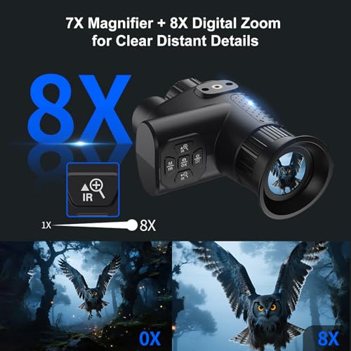 Monocular de Visión Nocturna 4K profesional con ajuste de dioptrías 7