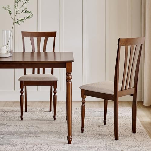 Image of Home Centre | Helios Franklin | Solid Wood | Dining Chairs | Beige | Set of 2 | 1 Year Warranty