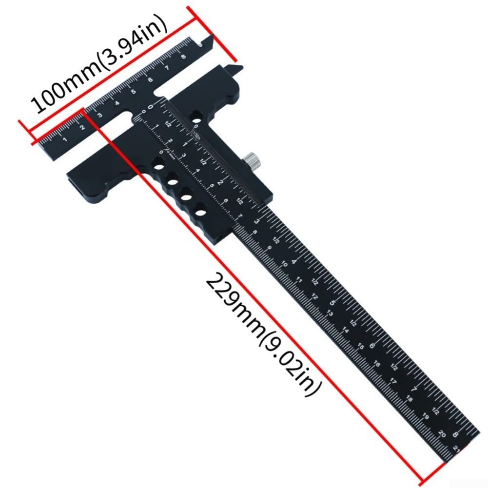 Regla Carpintería Aluminio 32cm para ajuste para preciso Regla