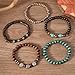 Long tiantian Boho Bracelets for Women Stackable Wooden Bracelet Western Beaded Bracelet Stack Boho Fashion Trendy Jewelry Gifts