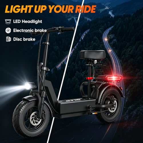 Fweork Electric Scooter with Seat