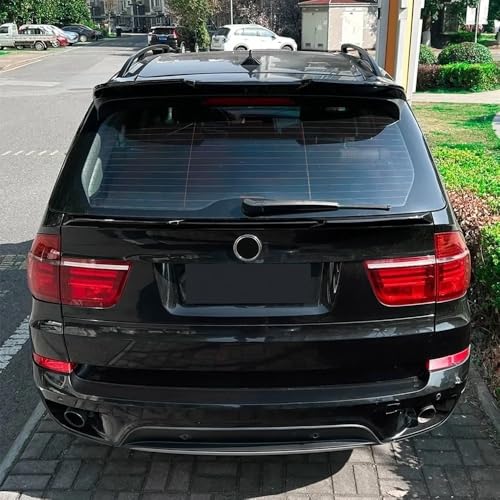 Diffuseur de pare-chocs arrière BMW X5 E70, aileron de coffre supérieur finition glossy - 4
