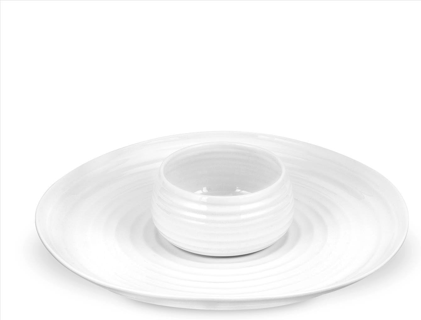Sophie Conran for CPW76598-XG Dipping Dish & Platter, Porcelain, White