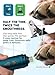 YABIFE Super Quiet Dog Nail Grinder & Clippers Kit with 2 LED Lights, 3 Speeds Up to 12,000 RPM, Lower Than 30dB Electric Pet Nail Trimmer for Small Medium Large Dogs and Cats