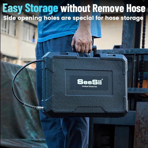 Seesii SL-LD-B003 Grease Gun, Innovative 2-In-1 Easy-To-Use Electric Grease Gun thumb #5