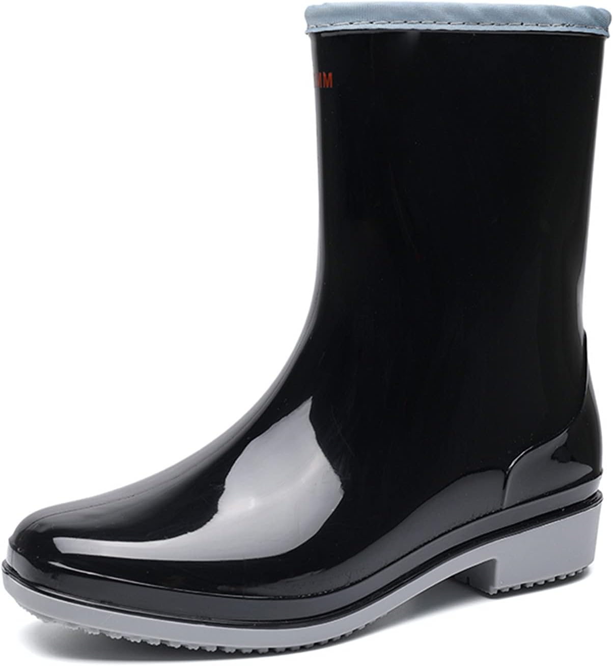 Hbeylia Tall Rain Boots For Women Waterproof Mid Calf Garden Shoes Anti-Slipping Rubber Rainboots Rain Footwear For Ladies Camp Booties For Camping Lawn Care Gardening Muck Mud Yard Work