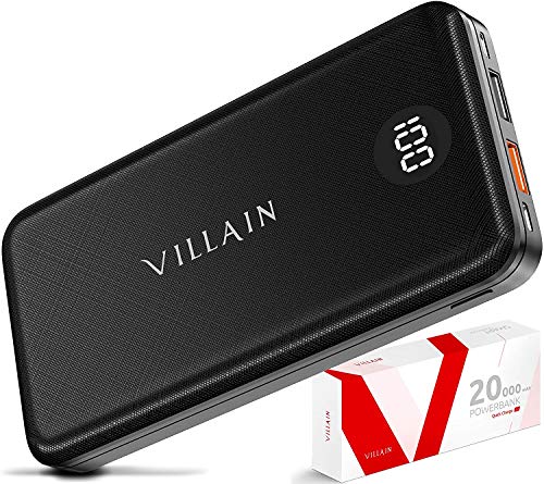 Power Bank Portable Charger Fast Charging Battery Pack 20000mAh Cell Phone External Battery Charger, 20W USB PD 3.0 Type C Output, Qualcomm Quick Charge for Camera, Android, iPhone, iPad, Tablet