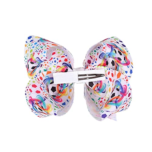 Pinzas para cabello con lazo y balón de fútbol 2 piezas miniatura 4