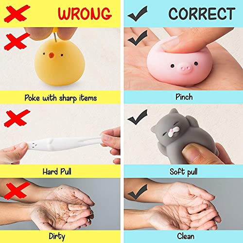 Image of Chocozone Pack of 70 Squishy Toys Squishies Animals Squeeze Toys Stress Balls Cute Birthday Party Favors Squishy Toy for Kids