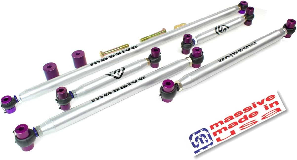 Massive Made in USA Control Arm Kit NEW 21+ compatible with Bronco Full Size Upper Lower Panhard Track Bar Adjustable