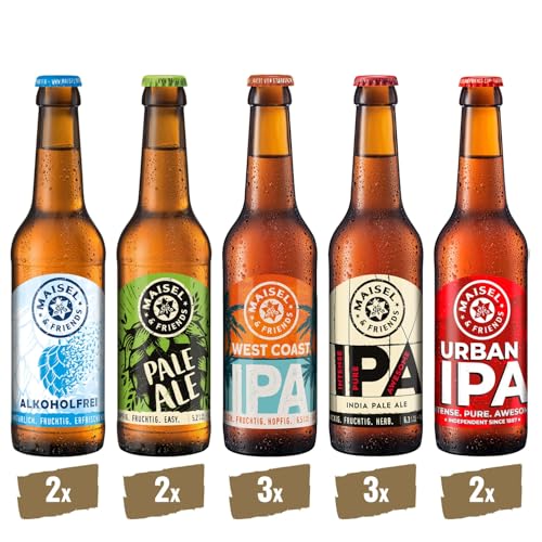 Maisel & Friends Bier Paket | Geschenkidee für Männer | Craft Spezialitäten | Craftbeer | Gebraut nach dem Reinheitsgebot in Bayern |12 x 0,33l