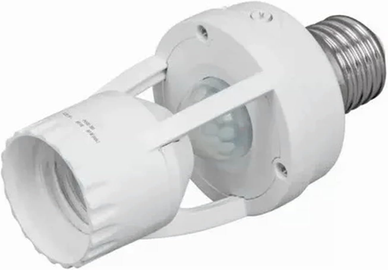 Portalámparas Activado por Movimiento, 6 M de Distancia de Detección E27 Sensor de Luces Socket Portalámparas Activado por Movimiento, 6 M de Distancia de Detección E27 Sensor de Luces Socket