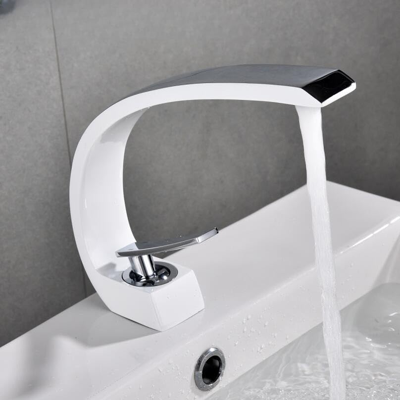 Robinet évier en laiton contre les fuites d'eau chaude froide
