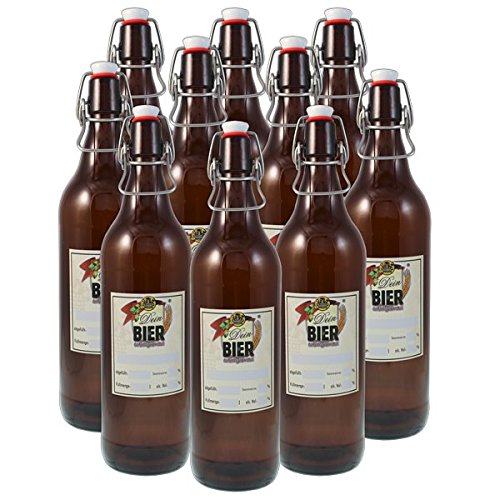 Dein BIER selbstgebraut 1 Literflaschen, 10er Set »Dein Bier« Cover