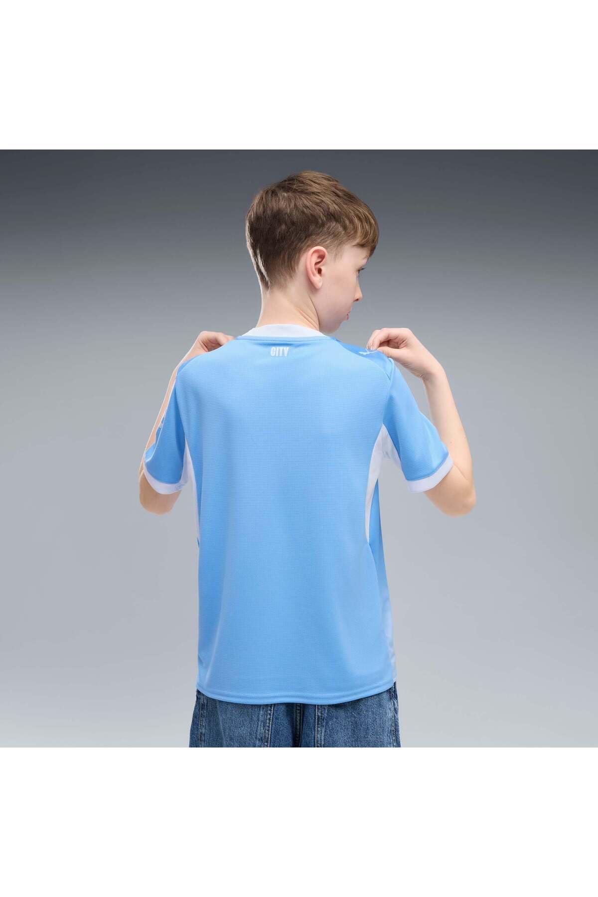 Puma Replika koszulki chłopięcej MCFC Home Jersey Jr (1 opakowanie)