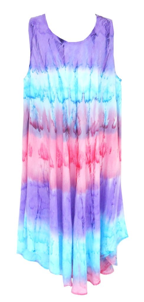 Advance Apparels Lightweight Umbrella Dress Yellow/Purple/Green O/S