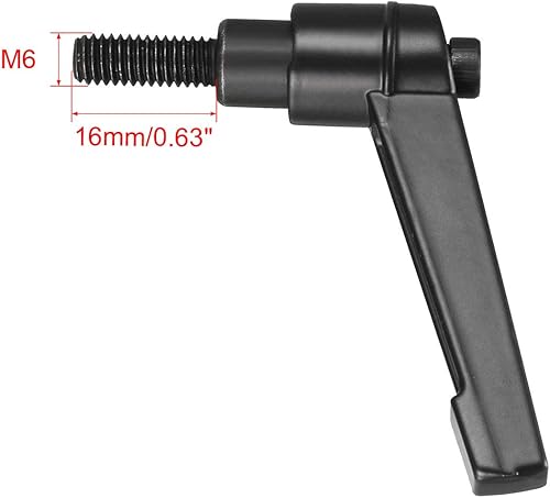 Miniatura 9 de uxcell - Juego de 2 tiradores ajustables de rosca macho para palanca de sujeción, botón de arrastre