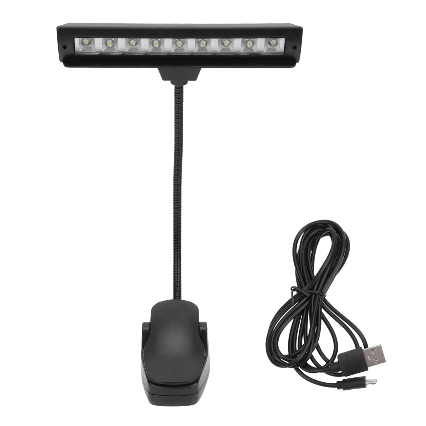 Kisangel Led Piano Music Score Light Clip USB Reading Lamp Multi-Functional Music Stand Light for Piano Guitar and Reading