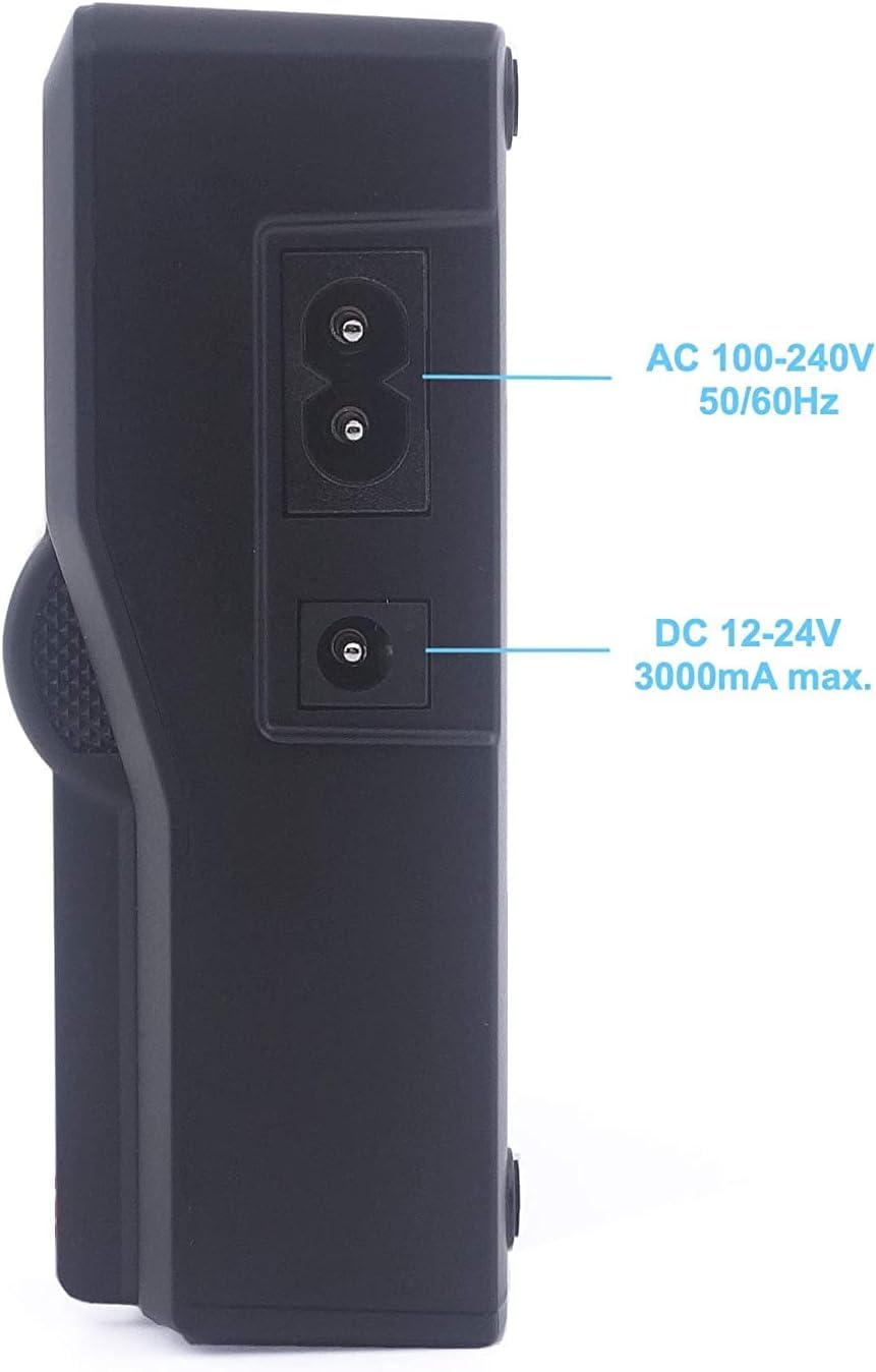 Baxxtar Cargador Dual LCD USB para baterías Sony BP-U30 BP-U35 BP-U60 BP-U65 BP-U70 BP-U90 BP-U95 BP-U100 – para cámaras Sony PMW EX1/EX1r EX3 F3 100 150 160 200 – Modo Turbo 1500mA y Salida USB