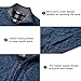 VtuAOL Men's Casual Stand Collar Full Zip Sweater Thick Knitted Cardigan Winter Coat Blue US L