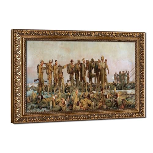 Impression sur toile Gassed John Singer Sargent - Cadre à suspendre et décoration murale bureau
