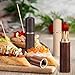 Lnngub 3 Packs Portable Wooden Toothpick Holder, Compact Waterproof Toothpick Case, Brown