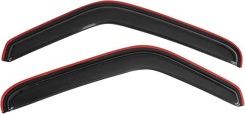 Visera de ventana compatible con Ford Ranger Mazda 1993-2011 en estilo canal tinte de humo oscuro pantalla acrílica protector solar lluvia deflector