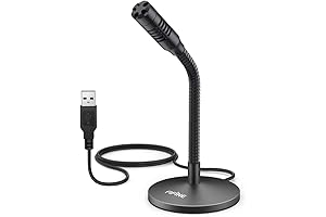 FIFINE K050 Mini Gooseneck Microphone Designed for Enhanced Microphone Dictation and Recording
